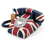 GPO 746 Retro Rotary Push Button Desk Home Phone Union Jack UK V185-746PBUNIONJACK