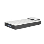 Giselle Bedding 18cm Mattress Medium Soft w/Pillows Single MATTRESS-D-PLW-S