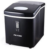 POLYCOOL 3.2L Portable Ice Cube Maker Machine Automatic with LCD Control Panel, Black V219-ICEMAKPLYA3BK