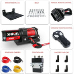 X-BULL Electric Winch 12V 3000LBS Synthetic Rope Wireless remote ATV UTV Boat Trailer V211-AUEB-AXEW002S