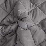 SOGA Grey 138cm Wide Cross-Hatch Mattress Cover Thick Quilted Stretchable Bed Spread Sheet Protector BCOVER4005