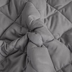 SOGA Grey 183cm Wide Cross-Hatch Mattress Cover Thick Quilted Stretchable Bed Spread Sheet Protector BCOVER4007