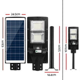 Leier 160 LED Solar Street Light 120W Flood Motion Sensor Remote Outdoor Wall Lamp x2 STL-OP-120WX2