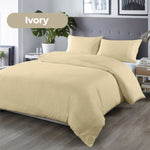 Royal Comfort Blended Bamboo Quilt Cover Sets -Dark Ivory-Double ABM-204821