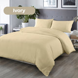 Royal Comfort Blended Bamboo Quilt Cover Sets -Dark Ivory-Double ABM-204821