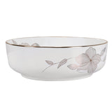 Cefito Bathroom Basin Ceramic Vanity Sink Hand Wash Bowl with Pattern 41x41cm CB-410-WH-FLOWER