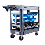 Baumr-AG Parts Bin Trolley Service Utility Cart Storage Mobile Tool Workshop V219-STRBCTBMRA30B