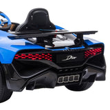 Licensed Bugatti Divo Kids Electric Ride On Car - Blue CAR-BGT-338-BU