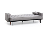 Sofa Bed 3 Seater Button Tufted Lounge Set for Living Room Couch in Fabric Grey Colour V43-SOF-MARC-GR