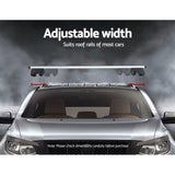 Universal Car Roof Racks Pod Aluminium Cross Bars Upgraded Holder 111cm Silver CAR-RFBAR-7888-120-SI