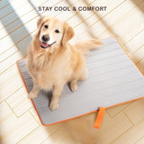 Pet Dog Cooling Mat Non-Slip Travel Roll Up Cool Pad Bed Outdoor M PINK V274-PET-BH-COOLMAT-M-PK