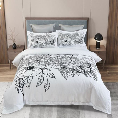 Viene Floral Quilt Cover Set - Queen Size V493-SM-Q-16