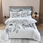 Viene Floral Quilt Cover Set - Super King Size V493-SM-SK-16