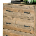 Tallboy with 4 Storage Drawers in Wooden Light Brown Colour V43-TBY-WDL