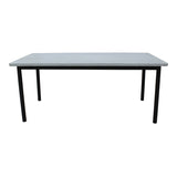 Lara 180cm 6 Seater Outdoor Dining Table Glass Concrete Top V315-VDMO-PORT-07