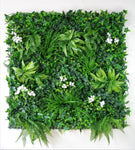 Snowy White Vertical Garden / Green Wall UV Resistant 100cm x 100cm V77-1019049