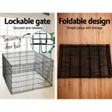 i.Pet 2x30" 8 Panel Dog Playpen Pet Fence Exercise Cage Enclosure Play Pen PET-DOGPLAYPEN-30X2