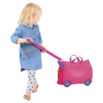 Kiddicare Bon Voyage Kids Ride On Suitcase Luggage Travel Bag Pink 109001-013