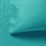 1000TC Ultra Soft Single Size Bed Teal Flat & Fitted Sheet Set V493-ASS-07