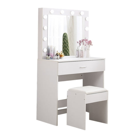 Levede Dressing Table Set Makeup Mirror VM1017-WH