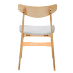 Cusco 2pc Set Dining Chair Fabric Seat Scandinavian Style Solid Rubberwood V315-VOD-CUSC-04-2PC-KIT