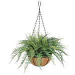 Potted Fern Hanging Basket UV Resistant 55cm V77-1159658