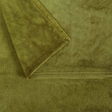 Accessorize Super Soft Blanket Single Size 160 x 240 cm Moss Green V442-HIN-BLANKET-SUPERSOFT-MOSS-SB