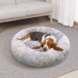 Pawfriends Dog Cat Pet Calming Bed Washable ZIPPER Cover Warm Soft Plush Round Sleeping 100 V360-PTDB0013-GG-L