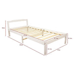 Natural Wooden Bed Frame Home Furniture V63-843131