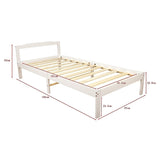 Natural Wooden Bed Frame Home Furniture V63-843131