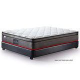 KINGSTON Mattress DOUBLE Size Bed Euro Top Pocket Spring Bedding Firm Foam 34CM V219-FURBEDKNGA2DB