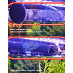 Fish Tank Corner Moss Magnet Scraper Glass Algae Cleaner Magnetic Scrubber GREY V274-AQ-MF-MAGMOSS-GY