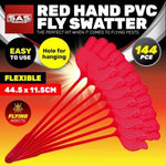 SAS Pest Control 144PCE Fly Swatters Flexible Durable Long Handle 44.5cm V293-144174-144