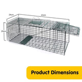 Humane Live Animal Trap Possum Rat Rabbit Hare Catcher Folding Cage CH-628