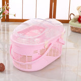 YES4PETS Small Dog Cat Crate Pet Rabbit Guinea Pig Ferret Carrier Cage With Mat-Pink V278-BP258-PINK