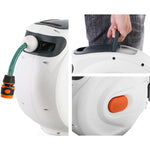 Greenfingers Retractable Hose Reel 30M Garden Water Spray Gun Auto Rewind HR-WA-BNS-30M-PLS