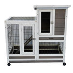 YES4PETS Rabbit Hutch Cat House Cage Guinea Pig Ferret Cage With Wheels V278-PET-CAGE-940