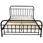 Metallica Queen Bed Size Metal Frame Platform Mattress Base - Black V315-VOB-AKIR-01