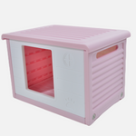 YES4PETS Small Plastic Pet Dog Puppy Cat House Kennel Pink V278-AT2004-PINK-PET-HOUSE