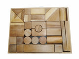 NATURAL WOOD BLOCKS 34 PCS V59-455