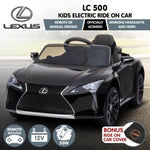 Licensed Lexus LC 500 Kids Electric Ride On Car - Black CAR-LEX-1618-BK