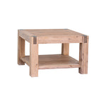 Lamp Table Open Storage Solid Wooden Frame in Classic Oak Colour V43-LT-NOW-OAK