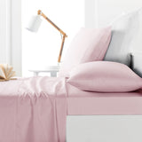 Belmondo 225TC Sheet Set Blush - Single V442-CAP-SHEETS-225TC-BLUSH-SB