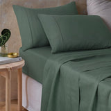 Vintage Design Homewares Sea Green 100% Hemp Sheet Set King V442-HIN-SHEETS-HEMP-SEAGREEN-KI