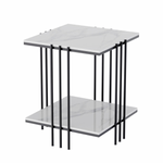 Interior Ave - Milano Black Square Side Table V355-IA-ST3-MB