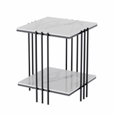 Interior Ave - Milano Black Square Side Table V355-IA-ST3-MB