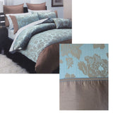 Regal Blue Polyester Cotton Jacquard Quilt Cover Set Double V442-CAP-QUILTCS-REGAL-BLUE-DB