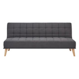 Brando 3 Seater Sofa Futon Bed Fabric Lounge Couch - Charcoal V315-VOL-BRAND-02