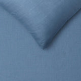 Vintage Design Homewares 100% Linen Brilliant Blue Sheet Set Single V442-HIN-SHEETS-LINEN-BRILLIANTBLUE-SB