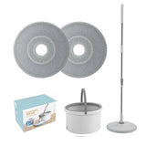 Cleanix Clean Sewage Separation Mop Rotary Hand-Wash-Free Flat Suction Grey White V360-ZC-CLSM0002-GW